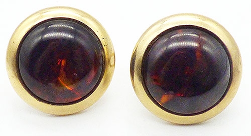 Newly Added Amber Lucite Cuff Links