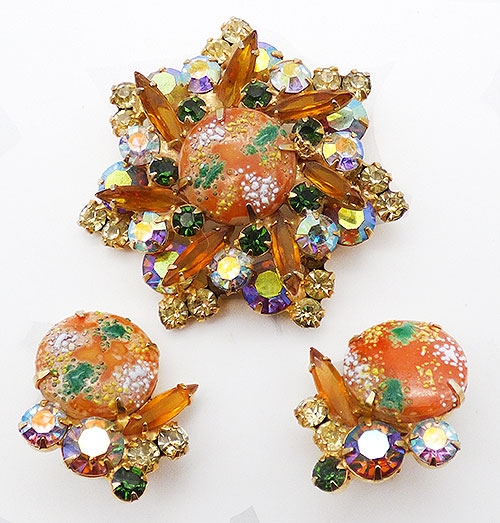 Juliana Easter Egg Brooch Set - Garden Party Collection Vintage